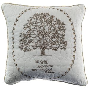 Tree of Life Quilted Decorative Pillow