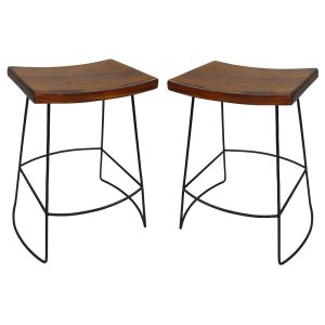Wyatt Saddle Seat Counter Stool – Set of 2