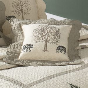 Bear Creek Quilted Pillow by Donna Sharp – Bears
