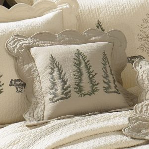 Bear Creek Quilted Pillow by Donna Sharp – Trees