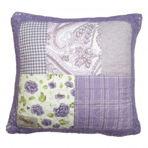 Lavender Rose Pillow by Donna Sharp – Square