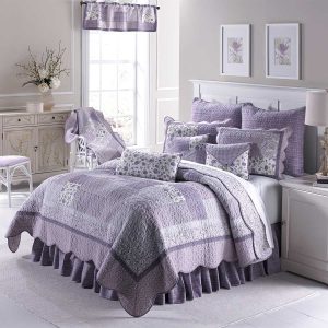 Lavender Rose Patchwork Quilt by Donna Sharp – King