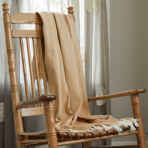 Cotton Woven Jacquard Throw – Yellow