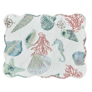 Seaside Whole Cloth Quilt – Standard Sham