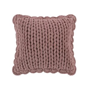 Donna Sharp Chunky Knitted Mauve Dec Pillow
