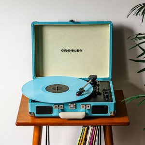 Cruiser Plus Bluetooth Vinyl Record Player – Blue