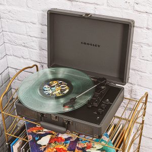 Cruiser Plus Bluetooth Vinyl Record Player – Gray