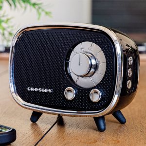 Rondo Retro Portable Bluetooth Speaker with Microphone – Black