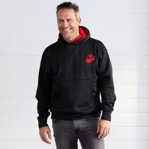 Marines Half Zip Black Jacket