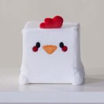 Chicken Slow Rise Cube Plush