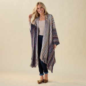 Multi Stripe Ruana
