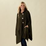 Pleated Button Front Wrap