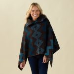Sweater Print Poncho