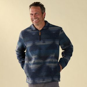 Blue Aztec Quarter Zip