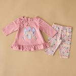 Infant Castle Applique Top and Legging Set