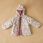 Toddler Floral Sherpa Line Raincoat