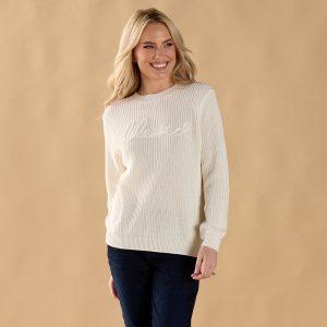 Blessed Stitch Ivory Sweater