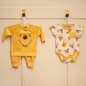 Infant 3 Piece Pooh Velour Jogger Set