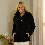 Lurex Black Sherpa Jacket
