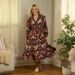 Braided Neckline Midi Dress