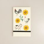 Rooster And Friends Embroidered Notepad