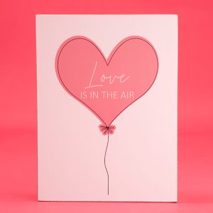 Love is in The Air Block Sign