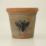 Bee Terra Cotta Flower Pot – Small
