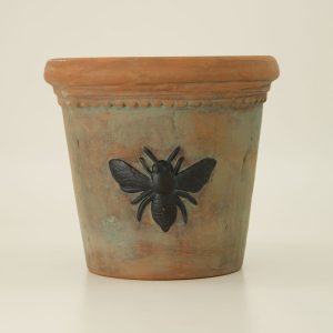 Bee Terra Cotta Flower Pot – Small