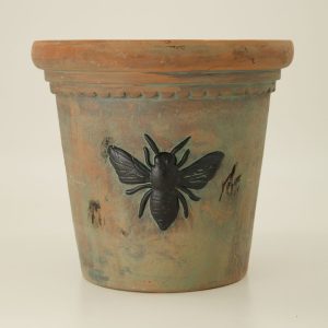 Bee Terra Cotta Flower Pot – Large