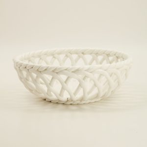 Decorative Ceramic White Bowl