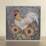 Rooster Framed Canvas