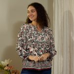 Border Print Top