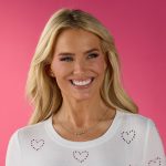 Cubic Zirconia Heart Necklace and Earring Set – Gold