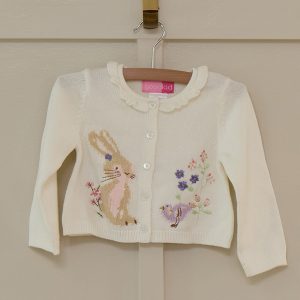 Bunny Ruffle Neck Sweater