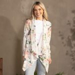 Floral White Cardigan