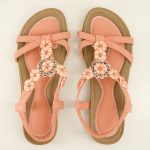 Floral Rhinestone Comfort Sandal