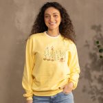 Gardening Yellow Pullover Fleece