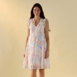 Watercolor Floral Midi Dress