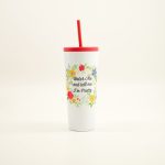 Water Me 22 Oz. Tumbler with Straw