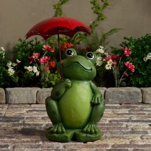Solar Frog with Umbrella