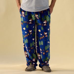 Snoopy Beagle Camping Blue Lounge Pants