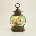 Hummingbird Lantern Glitter Globe