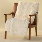 Ivory Faux Fur Throw
