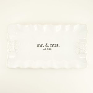 Stoneware Bow Platter