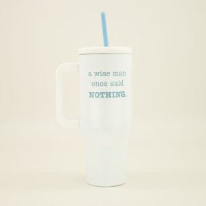 Wise Man 40 Oz. Tumbler with Straw