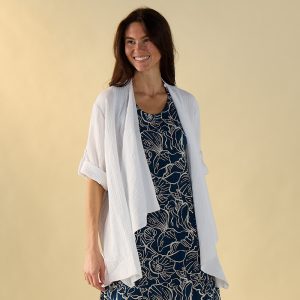 White Gauze Cardigan