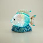 LED Fish Glitter Globe