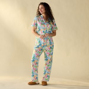 Postcard Print PJ Set