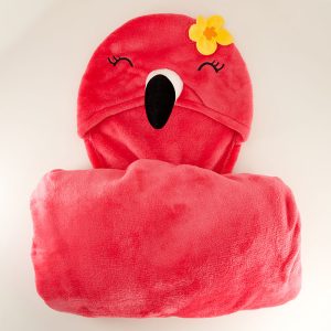 Flamingo Hooded Throw