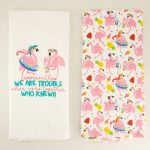 Flamingo Towels Set of 2